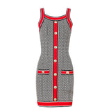 Geometrical Pattern Mini Dress