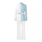 Bio Color Blue + White Blazer & Pants Sets